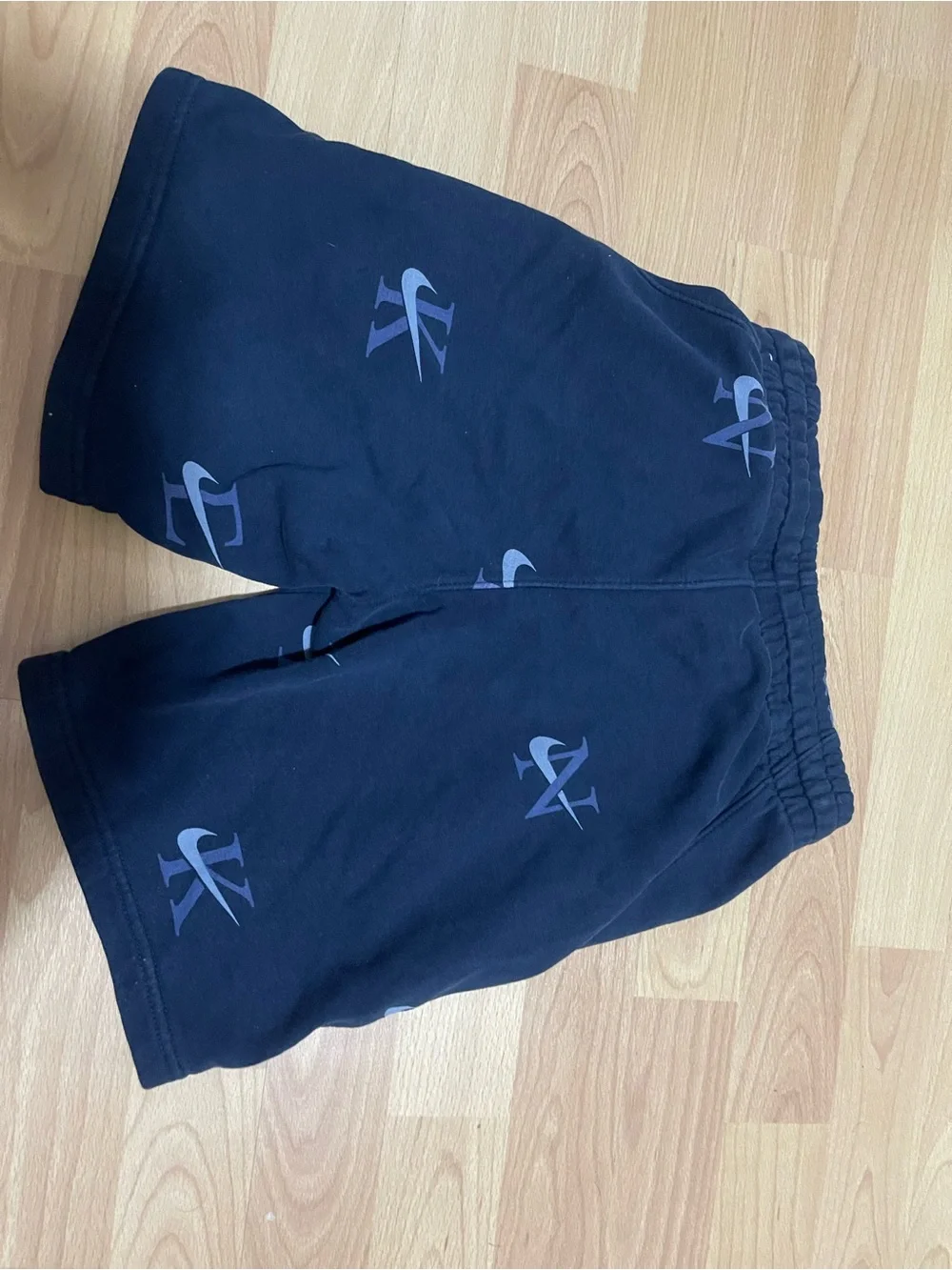 Nike Kids Navy Shorts with Light Blue Accents